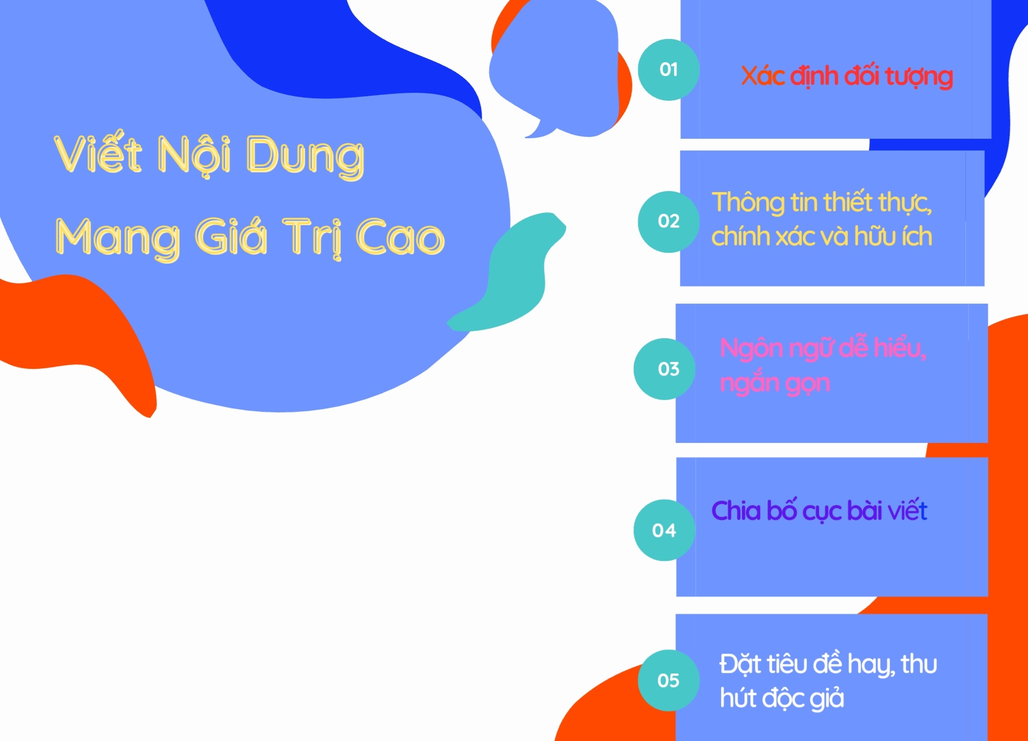 Viết nội dung mang giá trị cao